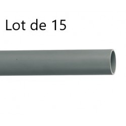 Tubes de Evacuation PVC WAVIN Longueur 2m Ø32mm Gris
