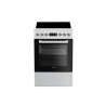 Cuisinière Electrique BEKO Four 60L Nettoyage Catalyse 4 Vitrocéramiques
