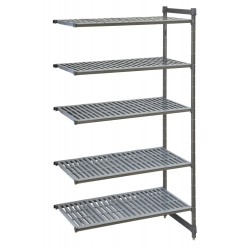 Unité Complémentaire de 4 Etagères à Claire-Voie CAMBRO Camshelving Basic 18"x30"x72"