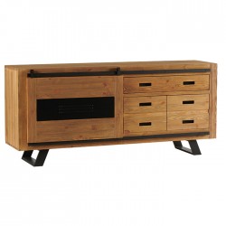 Buffet Bas PIER IMPORT Greenwich en Pin Massif Brossé