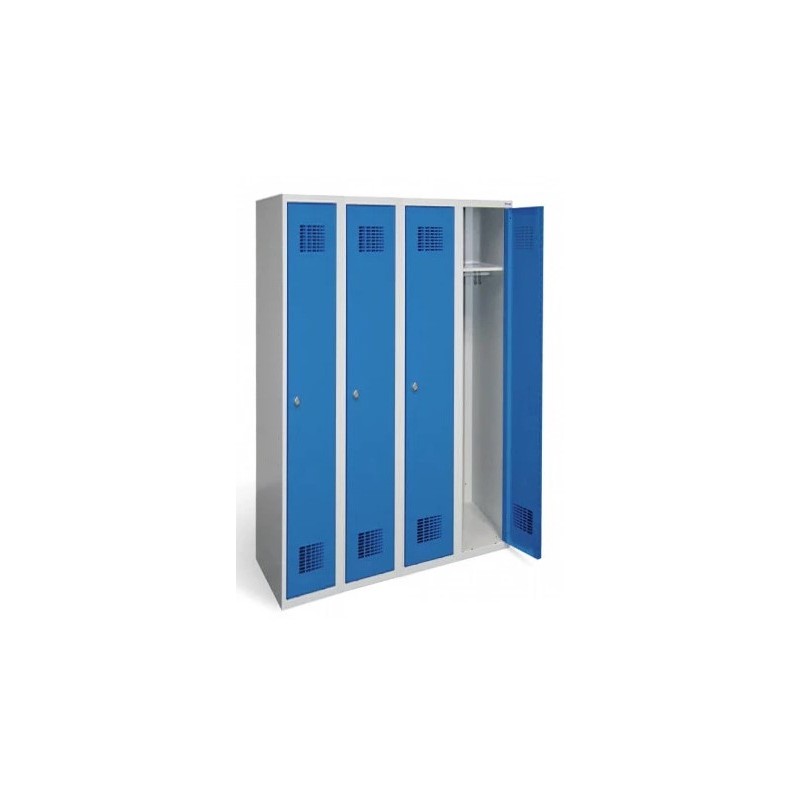 Vestiaire Industrie Propre 4 Colonnes Fermeture par Cadenas Vestiaire Industrie Propre 4 Colonnes Fermeture par Cadenas