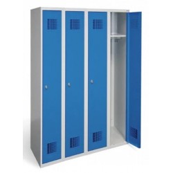 Vestiaire Industrie Propre 4 Colonnes Fermeture par Cadenas