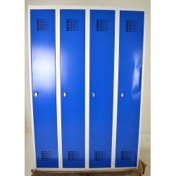 Vestiaire Industrie Propre 4 Colonnes Fermeture par Cadenas