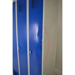 Vestiaire Industrie Propre 4 Colonnes Fermeture par Cadenas Pas Cher