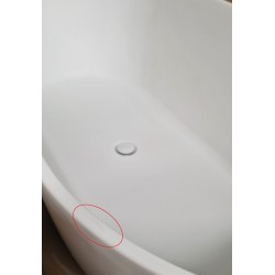 Baignoire Îlot Autoportante 250L O'DESIGN 170x80cm Blanc Mat pas cher