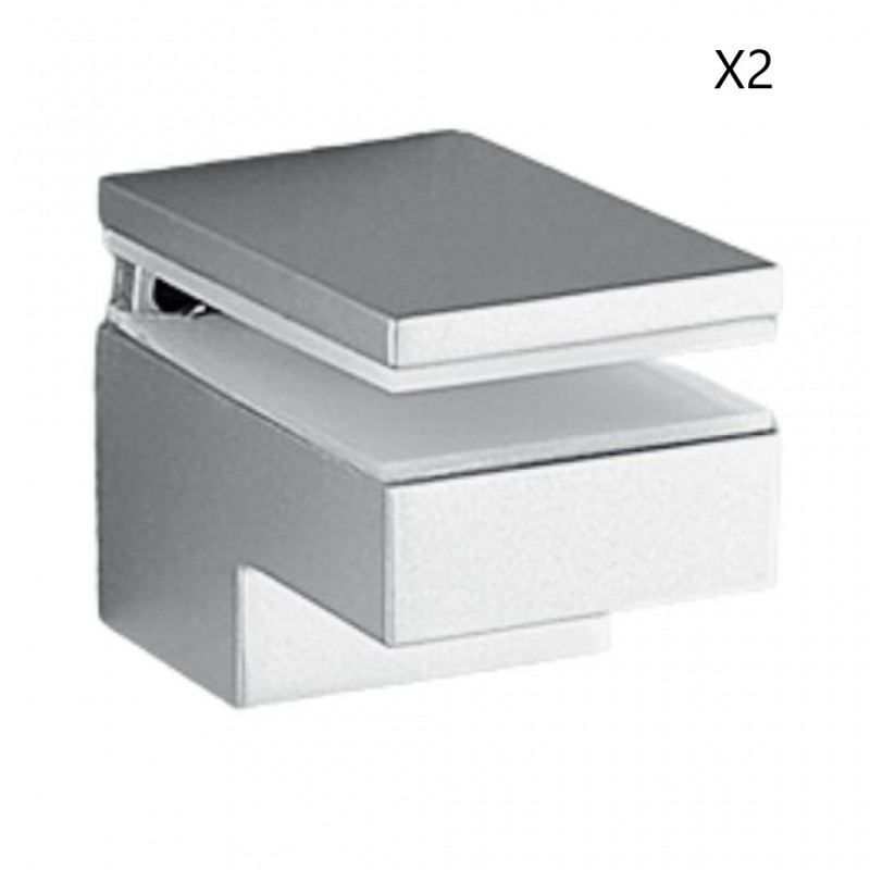 Supports d'étagères CONFALONIERI Pour Plateaux Verre ou Bois 40x60x69mm Supports d'étagères CONFALONIERI Pour Plateaux Verre ou Bois 40x60x69mm