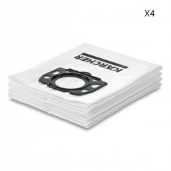 Lot de 4 Sachets Filtres Ouate KARCHER WD4 à WD6