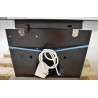 Hotte Murale Inclinée 270W FRANKE Evo Plus Double aspiration 90cm 580m3/h Acier et Cristal Noir pas cher
