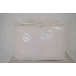 Couette 240x260cm Blanche Garnissage Laine 450gr/m2