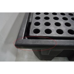 Bac de Rétention 1050L EMP pour 2 Conteneurs Pas Cher