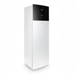 Kit pompe à chaleur Air / Eau modulante 16 à 23kW Kospel avec unité  intérieure et extérieure.