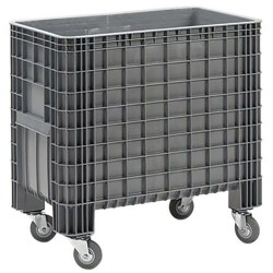 Caisse Palette Empilable Parois Pleines sur Roues