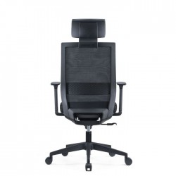 Chaise de Bureau avec Accoudoirs et Appuie-Tête Réglable
