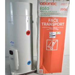 Chauffe eau Thermodynamique 200L ATLANTIC Egéo Air Ambiant Vertical sur  Socle