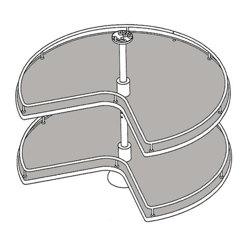 Plateaux Tournants Tourniquet 3/4 Rond INOXA Pour Meuble d'Angle Plateaux Tournants Tourniquet 3/4 Rond INOXA Pour Meuble d'Angle