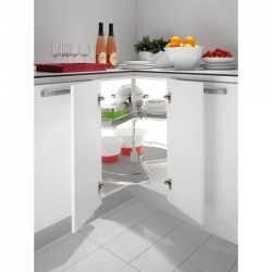 Plateaux Tournants Tourniquet 3/4 Rond INOXA