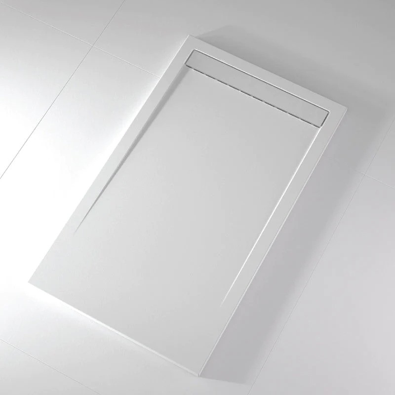 Receveur de Douche Extra Plat STANO Clever en Résine Blanc 140x90cm Receveur de Douche Extra Plat STANO Clever en Résine Blanc 140x90cm