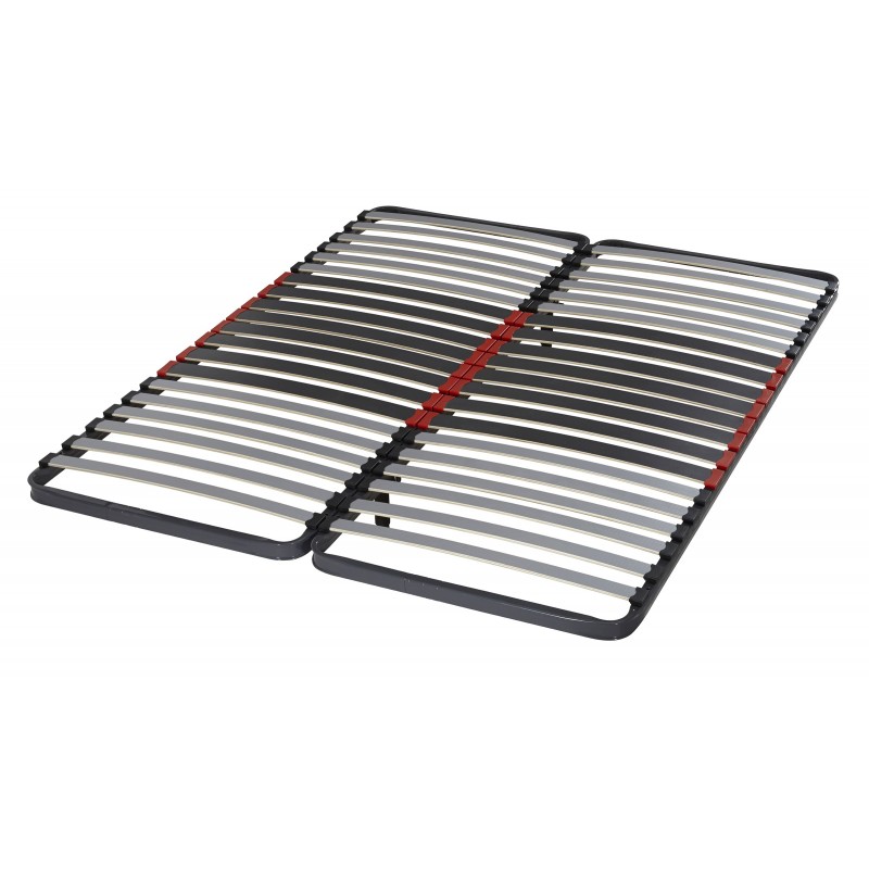 Sommier Cadre A Lattes 80+80x200cm EBAC Lombalattes Sommier Cadre A Lattes 80+80x200cm EBAC Lombalattes