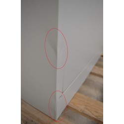 Armoire Haute Monobloc à Portes Battantes CARAY 4 Etagères Grise 1200x420x1945mm pas cher