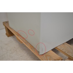 Armoire Haute Monobloc à Portes Battantes CARAY 4 Etagères Grise 1200x420x1945mm pas cher