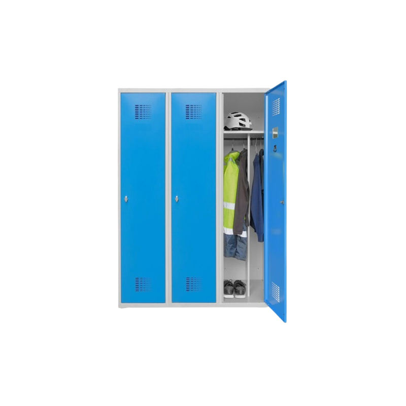 Vestiaire Industrie Salissante 3 Colonnes Fermeture par Cadenas Vestiaire Industrie Salissante 3 Colonnes Fermeture par Cadenas