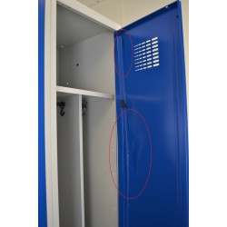 Vestiaire Industrie Salissante 3 Colonnes Fermeture par Cadenas pas cher
