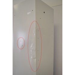Vestiaire Industrie Salissante 3 Colonnes Fermeture par Cadenas pas cher
