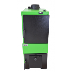 Chaudière à Bois et Briquettes 28kW MAGA Acier Vert