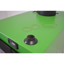 Chaudière à Bois et Briquettes 28kW MAGA Acier Vert pas cher