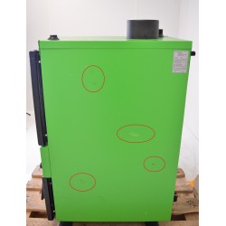 Chaudière à Bois et Briquettes 28kW MAGA Acier Vert pas cher