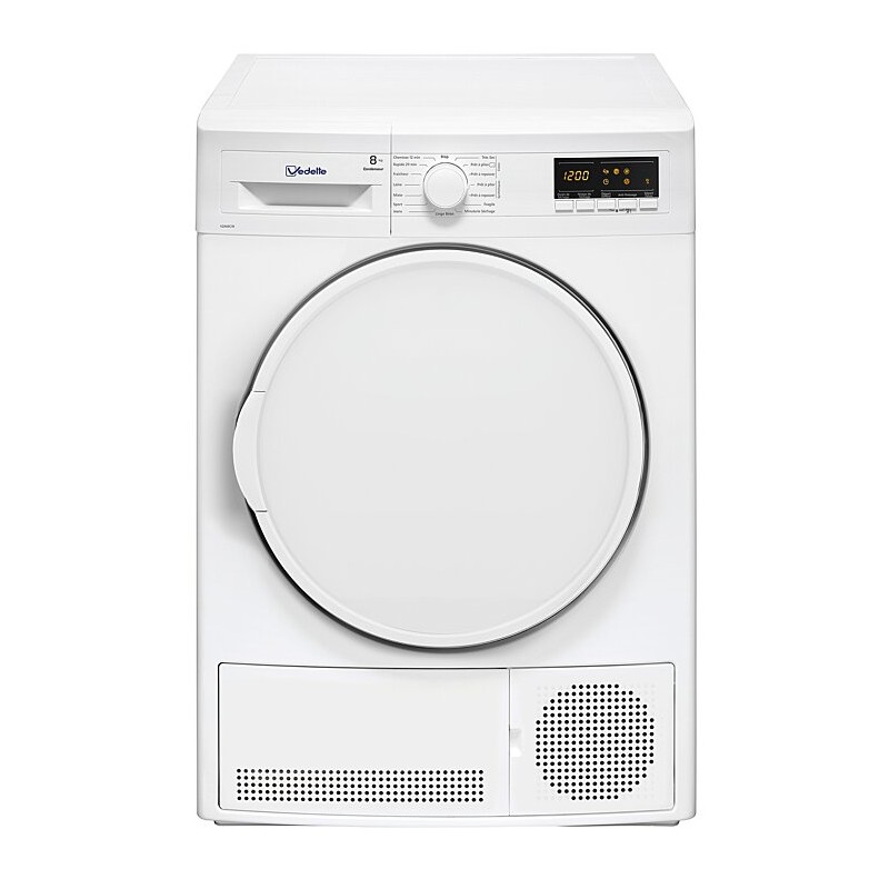 Sèche Linge Hublot 8Kg VEDETTE à Condensation Blanc Sèche Linge Hublot 8Kg VEDETTE à Condensation Blanc