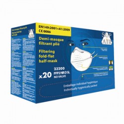 Boite de 20 Masques de Protection FFP2 Filtrant Plié SUP-AIR