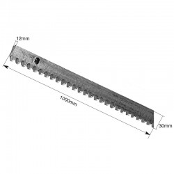 Crémaillère Pour Portail Coulissant Acier Zingué