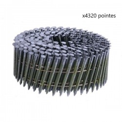 Lot de 4320 Pointes pour Cloueur BOSTITCH Ø3,3mm Longueur 90mm -...