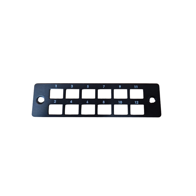 Panneau Adaptateur Fibre Optique 12 Adaptateurs Monomodes LC Duplex Non Equipé Panneau Adaptateur Fibre Optique 12 Adaptateurs Monomodes LC Duplex Non Equipé
