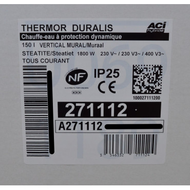 Chauffe-Eau Électrique 150L THERMOR Duralis ACI Hybride 271112