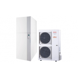 Ensemble de Pompe à Chaleur Air/Eau 14kW ATLANTIC FUJITSU Alféa Hybrid Duo Fioul AI