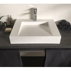 Vasque à Poser Solid Surface AMBRA Soko Rectangulaire