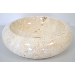 Vasque à Poser Marbre NOVEAQUA Ronde Beige