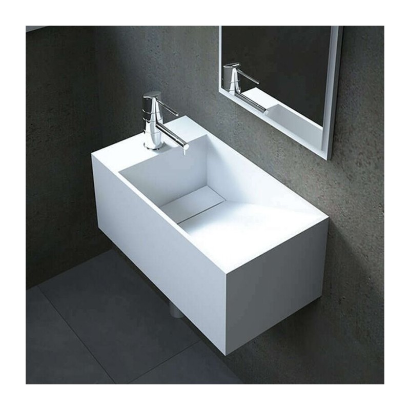 Lave-Mains à Suspendre Solid Surface AMBRA Rhéa G Lave-Mains à Suspendre Solid Surface AMBRA Rhéa G