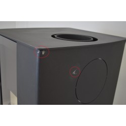 Poêle à Bois en Acier 9,1kW SUPRA Anaya Tri-vision Eco Design Pas Cher