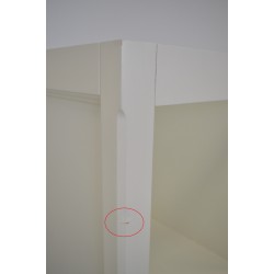 Meuble Sous Vasque de Salle de Bain COLLIN ARREDO Bohème 120cm Bois Mindi Blanc pas cher