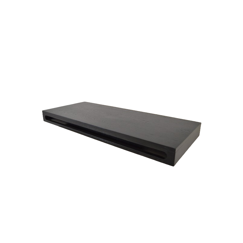 Plan Suspendu pour Vasque à Poser Avec Porte-Serviettes WILSON Angela 120cm en Chêne Noir Plan Suspendu pour Vasque à Poser Avec Porte-Serviettes WILSON Angela 120cm en Chêne Noir