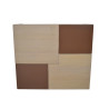 Meuble Sous-Vasque Suspendu de Salle de Bain COLLIN ARREDO Kubic 4 Portes 80cm Bois/Marron