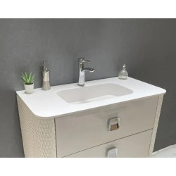 Plan Vasque Céramique à Encastrer Collin Arredo 90cm rectangulaire Blanc