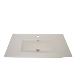 Plan Vasque Céramique à Encastrer Collin Arredo 80cm rectangulaire Blanc