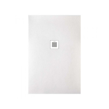 Receveur de Douche Extra Plat 70x100cm SANYCCES Strato Blanc en Résine Minérale