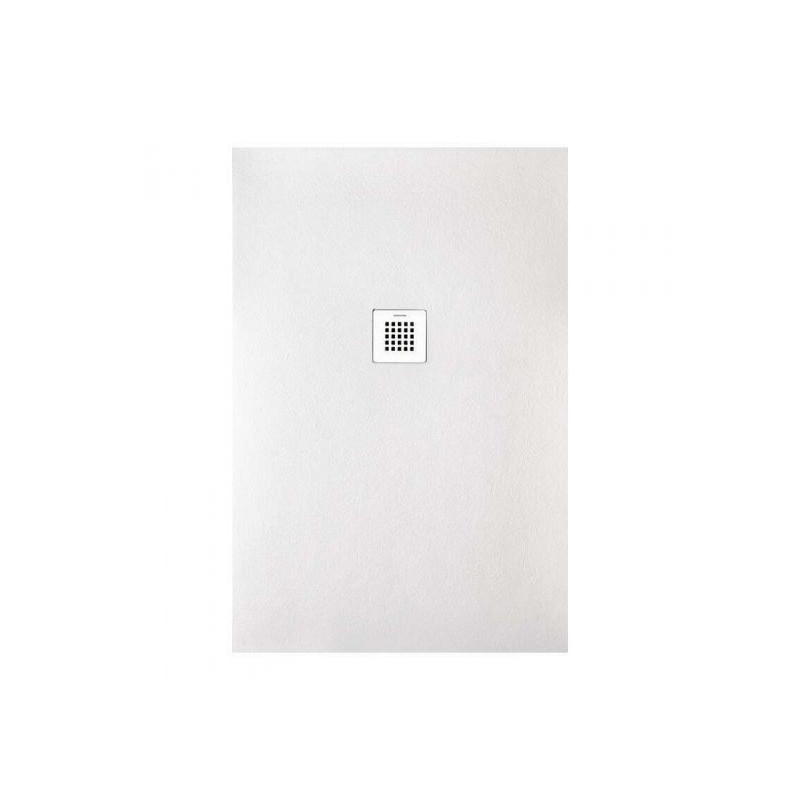 Receveur de Douche Extra Plat 70x100cm SANYCCES Strato Blanc en Résine Minérale