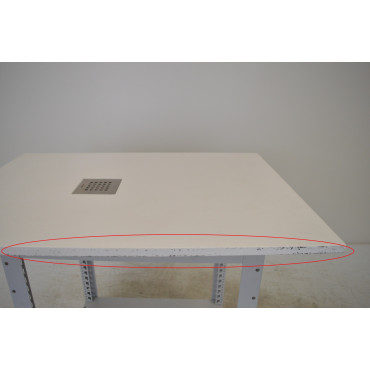 Receveur de Douche Extra Plat 70x100 cm SANYCCES Strato Blanc en Résine Minérale pas cher