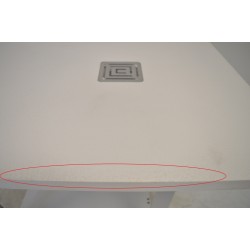 Receveur de Douche Extra Plat 70x100 cm GME Ardesia Blanc en Résine Minérale pas cher.